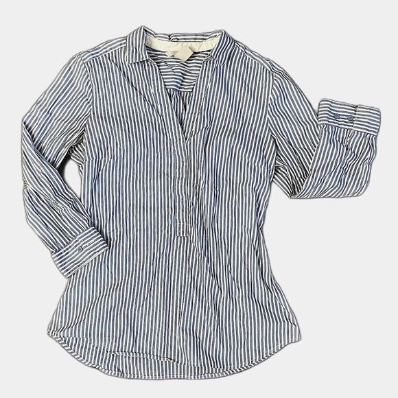 H&M Tops - H&M Pinstripe Collared Oxford